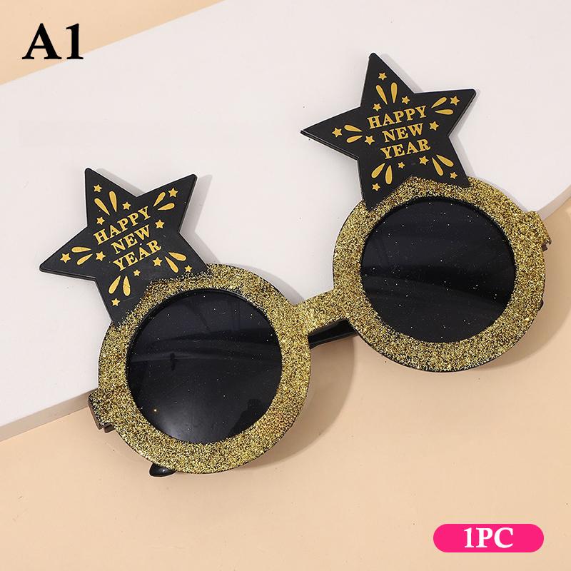 2026 год Очки Смешные очки Вечеринка в канун Нового года Украшение Фотобудка Реквизит ПК Солнцезащитные очки Рождественские принадлежности 1/3/4 шт.