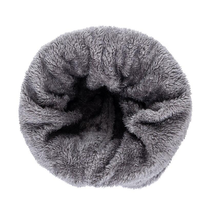 New Unisex Thick Winter Hat Keep Warm Add Fur Lined Flanging Cap Stylish Beanie Hats For Men Women Warm Outdoor Knitted Hat