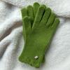 Pure Color Wool Knitted Gloves Wool Warm Gloves New Female Crochet Glove  Winter