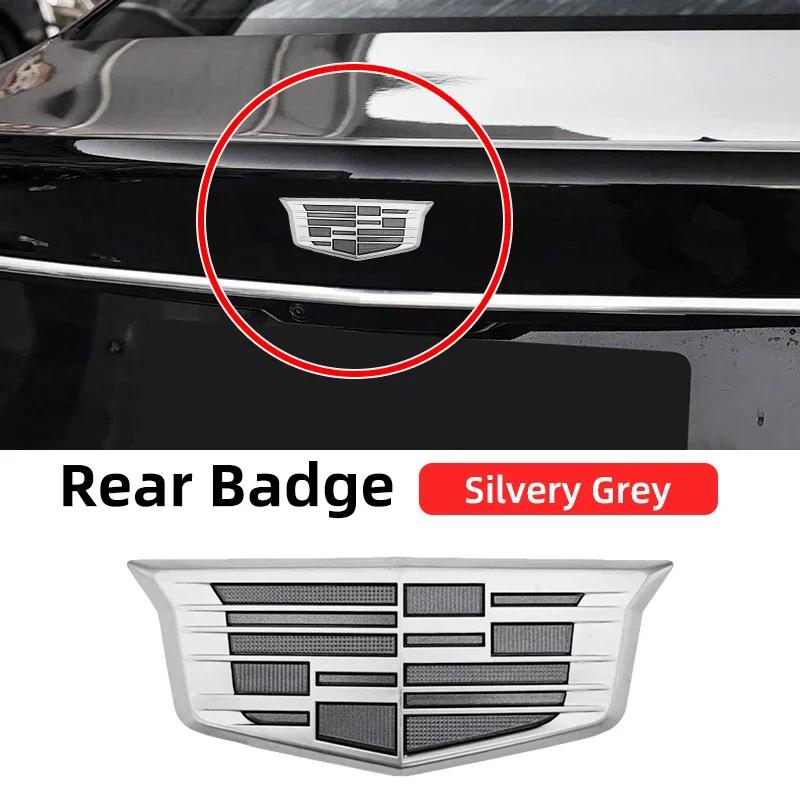 AABHT1 1PCS ABS for Cadillac Logo CT4 CT5 CT6 XT4 XT5 XT6 ATS XTS Car Front Center Grille Emblem Rear Trunk Badge Sticker Accessories