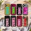 C-Clmj L-Леопардовый Принт SWAG Чехол Для Телефона Для iPhone 17,16,15,14,13,12,11 Plus,Pro Max,XS,Мягкий Силиконовый Черный Чехол