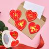 500x Heart Stickers Roll Love Paper Label Seal Sticker for Valentine's Day