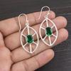 Emerald Gemstone Jewelry, 925 Solid Sterling Silver Earrings, Handmade Beautiful Jewelry, Brand New Designer Earrings For Gift