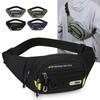 Men's Large Capacity Fitness Waist Pack Portable Anti Theft Ultra Thin Small Chest Bag Sports Outdoor Leisure Running Waist Bag