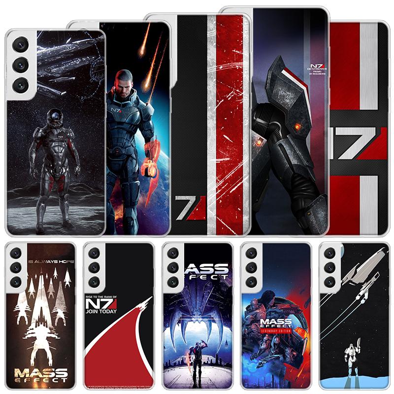 Мягкий чехол N7 Mass Effect для Samsung Galaxy S25 S24 S23 S22 Ultra Чехол для телефона S21 S20 FE S10 Plus S25Edge + Funda Coque