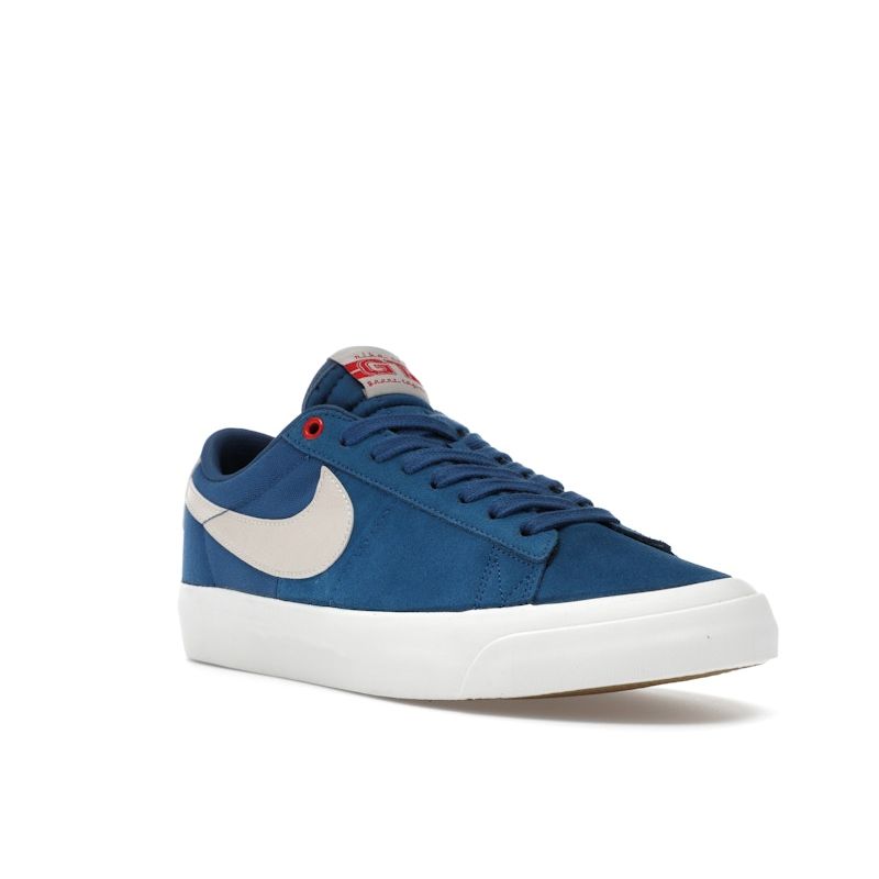 Nike Кроссовки Zoom Blazer Low Pro GT SB Court Blue Unisex University-красные Light-Orewood-коричневые DC7695-403