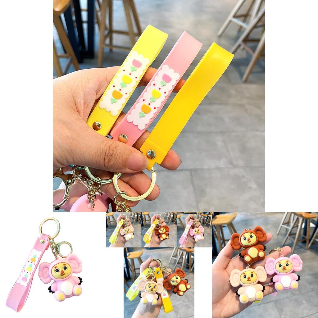 Очаровательный брелок Чебурашка, смола, обезьянка, украшение для машины, милый мультяшный подарок