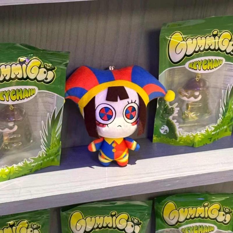 Pomni Jax Plush Doll 10cm Q Version Soft Stuffed Doll Anime Periphery Cartoon Toy Gift For Adult Anime Fans Collection