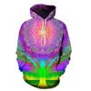 Colourful Graffiti 3D Graphic Hoodies For Women's Sweatshirts Casual Fashion Pullovers Hooded Designer Clothes Sweatshirt Tops