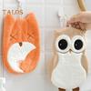 Super Absorbent Hand Towel Children's Cartoon Animals Dishcloth Quick Drying Microfiber Towel Koala Elephant Hippo Fox Owl Style Kitchen Dishes Cloth