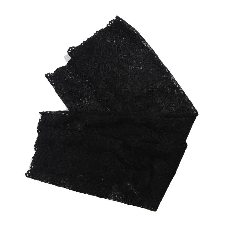 Women Summer Lace Sunscreen Arm Sleeve Breathable Mesh Lace Sleeves Cover Long Fingerless Driving Gloves