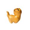 Sandalwood Cat Desktop Figurine Mini Animal Sculpture Wooden Carved Figurine  Living Room