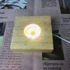 Светодиодная подставка-дисплей Деревянная подсвечиваемая подставка Совместима с Лазерным Хрустальным Стеклом Смоляным Искусством Цветной /Белый/Теплый