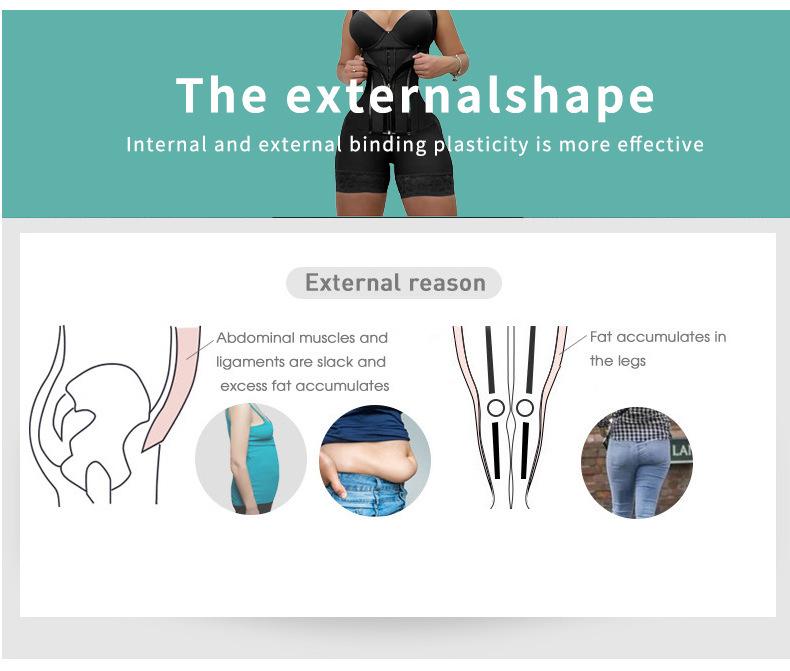 European & American Mesh Abdomen Control Bodysuit - Adjustable Postpartum Shaping Cincher for Women