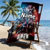 Custom Name Personalized Apex Legends Print Beach Towel, for Trip Camping Beach Party Home Decor, Birthday Gift for Family & Friends