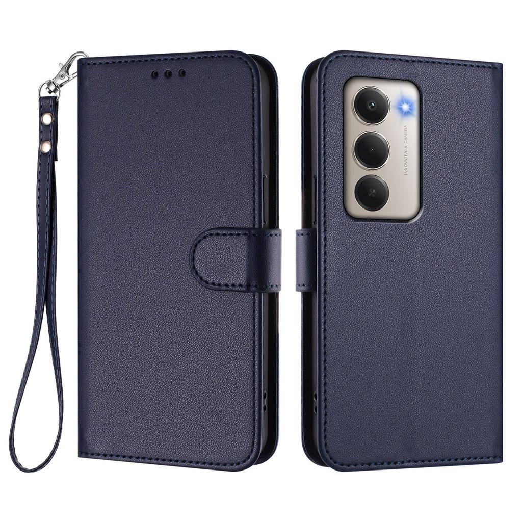 For Xiaomi Redmi 15 4G (EU) (171mm) Leather Case Wallet Stand Phone Cover with Wrist Strap