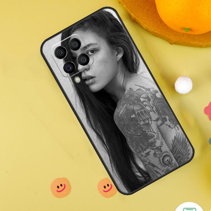 Sexy Sleeve Tattoo Girl For Samsung Galaxy M31s M13 M33 M53 M52 M32 M12 M14 M34 M54 M11 M21 M51 M20 M15 M55 Case