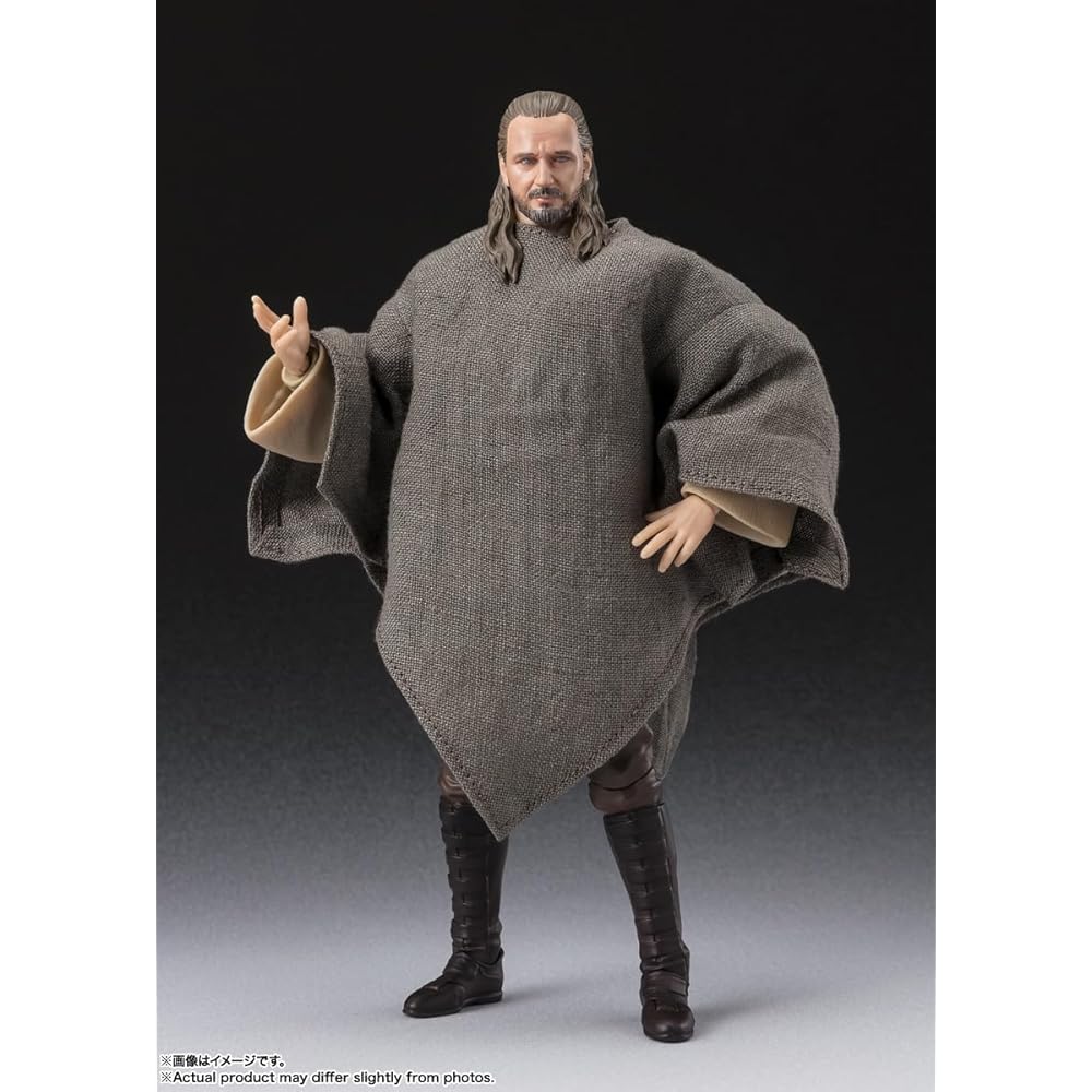 НАРОДЫ ТАМАШИИ SH. Figuarts Квай-Гон Джинн Звездные войны Скрытая угроза 150 мм ПВХ АБС Ткань Фигурка