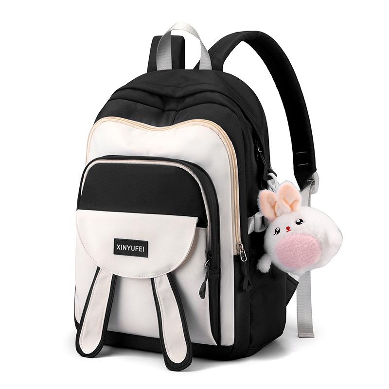 Новый рюкзак для учеников начальной школы, вместительный школьный рюкзак для девочек, в студенческом стиле, симпатичный и модный школьный рюкзак для школьников, цельный