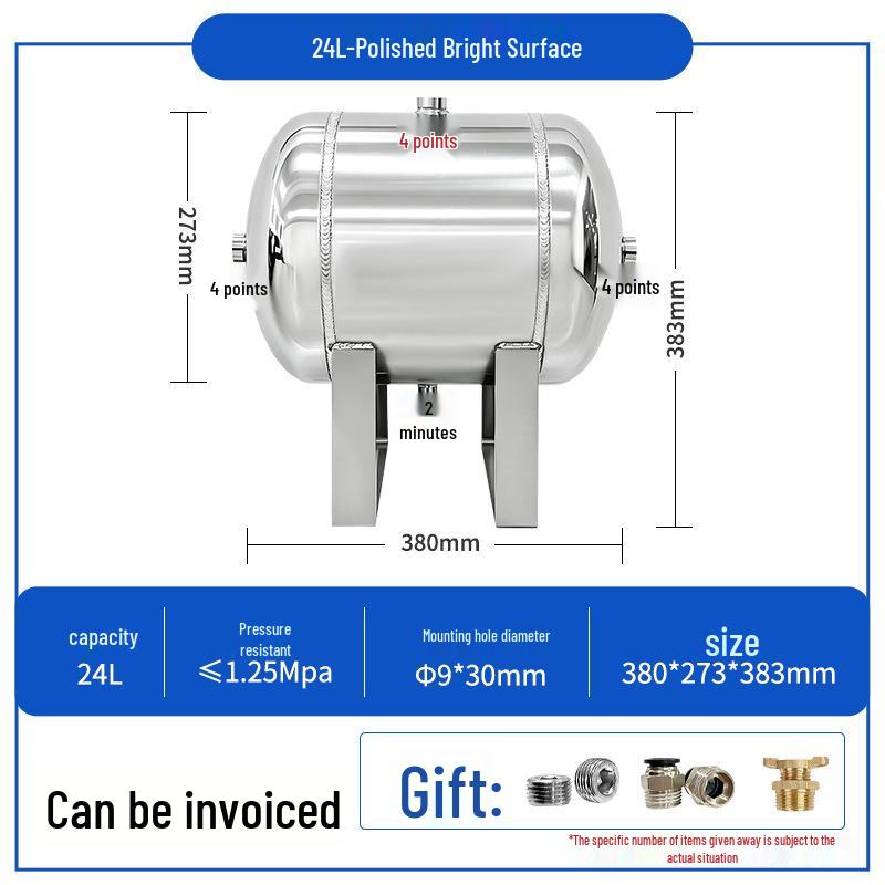 Compact Horizontal Air Pressure-Stabilizing Vacuum Tank for Automated Equipment