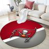 Tampa Bay Buccaneers Round Area Rug,Carpet Rug for Living Room Bedroom Sofa Playroom Decor,Non-slip Floor Mat