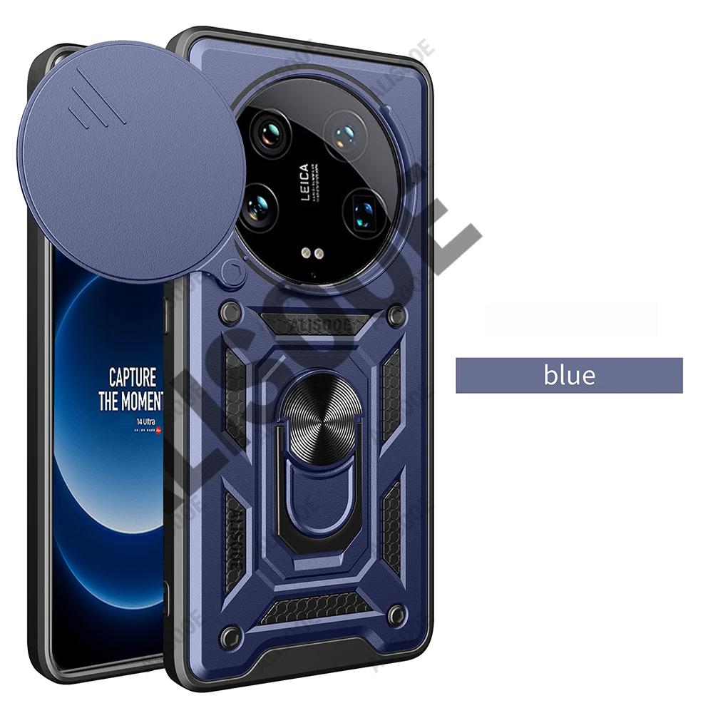 Чехол Armor Funda для Xiaomi 14 Ultra, защитное кольцо для объектива камеры, чехол-подставка для Xiaomi 14 Ultra Capa