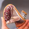 Girls Sequin Shoes High Heel Leather Shoes Princess Shoes Children Shoes