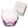 Toyo Sasaki Glass CORROT Диагональный 10089 Сделано в (розовый) [Стеклянная посуда ручной работы, Япония, 310 мл]