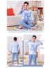 Детский хлопковый комплект пижамы: Теплые топы с длинным рукавом и брюки для мальчиков и девочек - Осень и Зима
