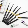 Ishak Black Metal Travel Pen with Detachable Nylon Hair Watercolor Brush for Nail Art and Oil Painting