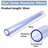 1PC Outer Diameter 16~110mm UPVC Transparent Blue Pipe Aquarium Fish Tank Tube Garden Irrigation Watering Fittings 50cm Long