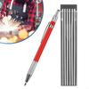 Marker Pen Point Red Silver Streak Refills Supplies