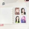 3-Inch Mushroom Hole Black & White Photocard Binder for Teen Idols