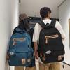 School Bag, School Bag, Men's High-quality Korean Version of Tooling, Trendy and Cool Couple Backpack