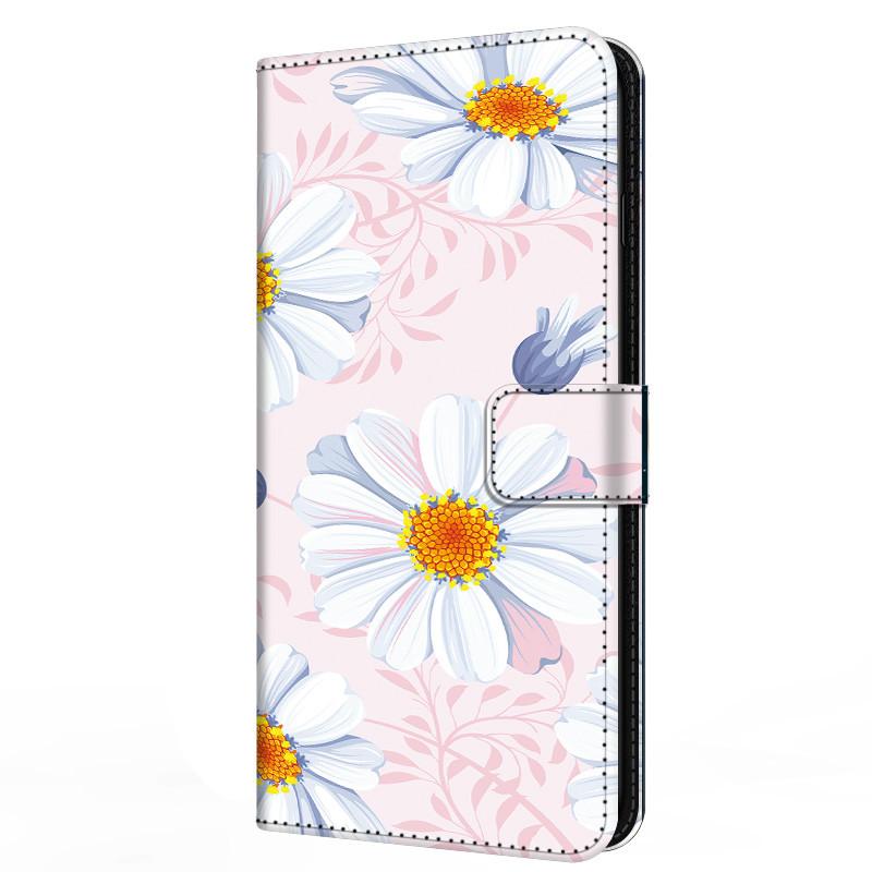 Кожаный чехол-книжка для Samsung A25 Кошелек Подставка Обложка-книга для Galaxy A15 4G 5G Магнитный Цветок Прекрасный A14 A34 A54 5G M13 4G