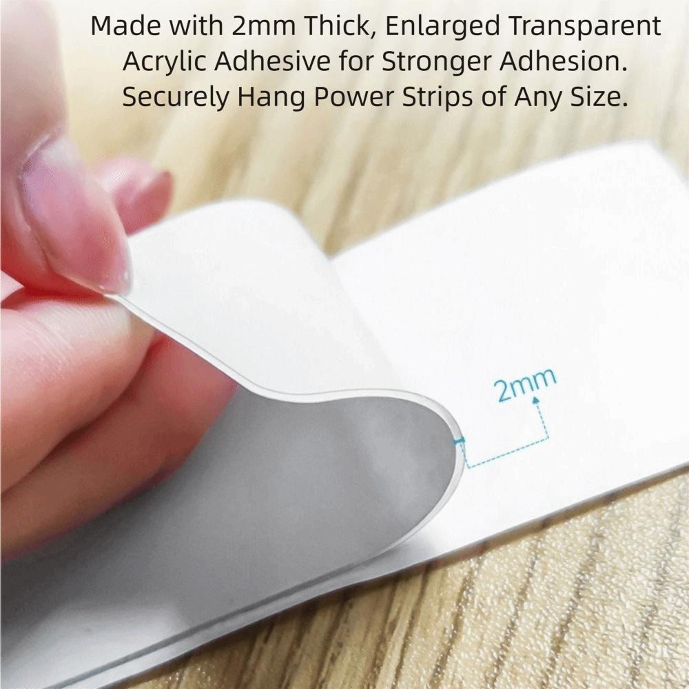 Adjustable Design Desk Power Strip Holder Thicken Material Power Strip Desk Mount Office Use