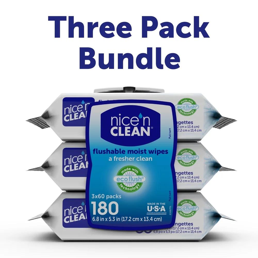 Экологичные смываемые влажные салфетки, 180 шт., алоэ, витамин Е, гипоаллергенные, безопасные для использования в унитазах, приучение к горшку, чистящие салфетки, упаковка