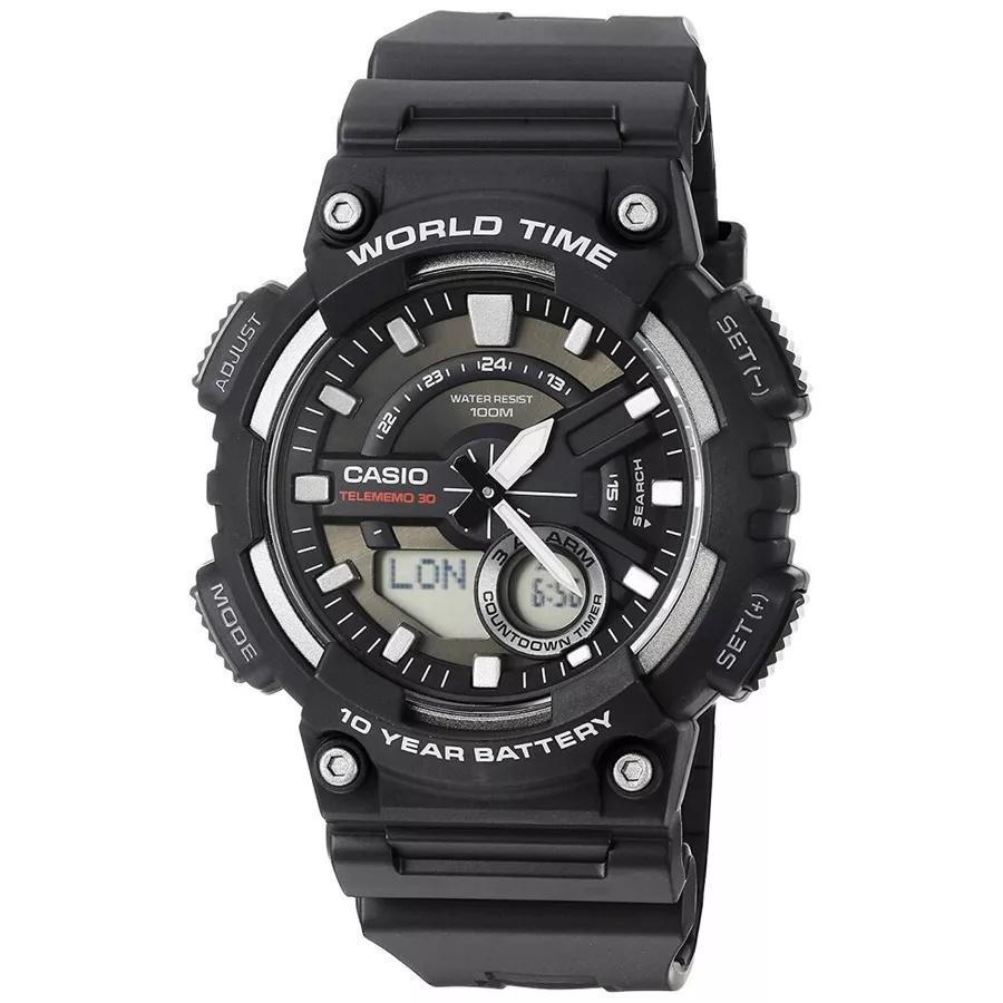 Casio Полимерный корпус Полимерный ремешок Мужские кварцевые часы AEQ-110W-1A
