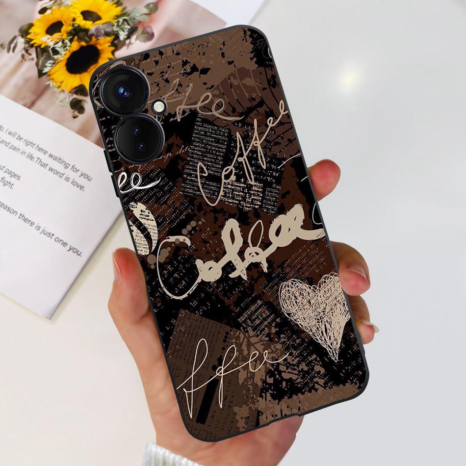 Для Tecno Spark 9 Pro KH7 KH7n Милый Мультяшный Чехол Для Телефона Для Tecno Spark 9Pro Черный Силиконовый Мягкий ТПУ Чехлы