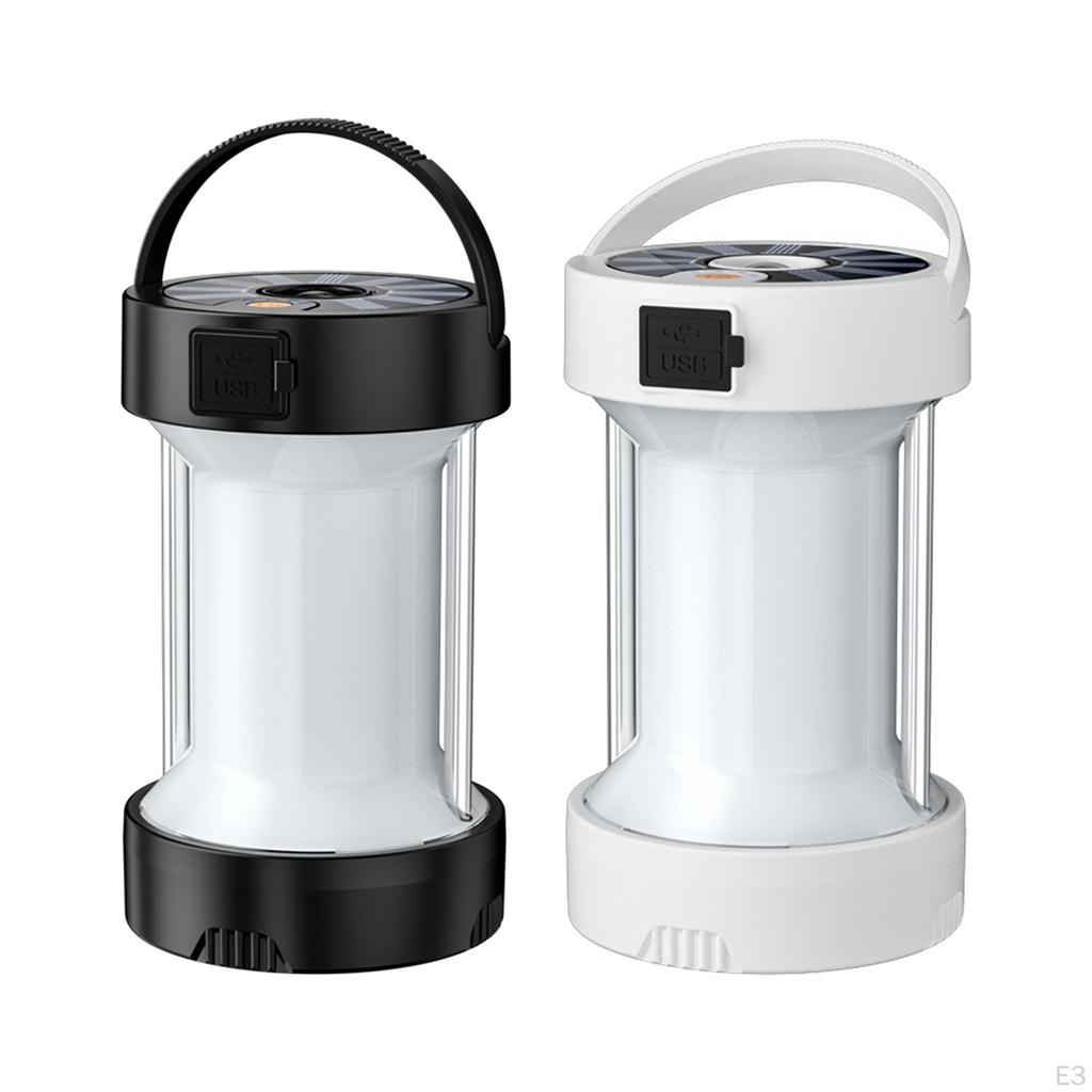 LED Camping Tent Mode Bright Hanging USB Charging Lantern Fishing Hiking Lamp Garden Flashlight