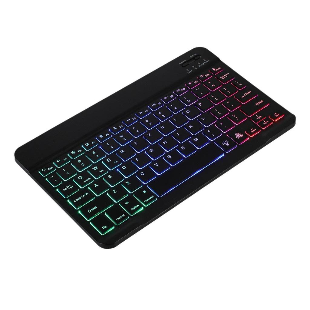Portable Rainbow Bluetooth Keyboard and Mouse Set for iPad & Mobile Devices