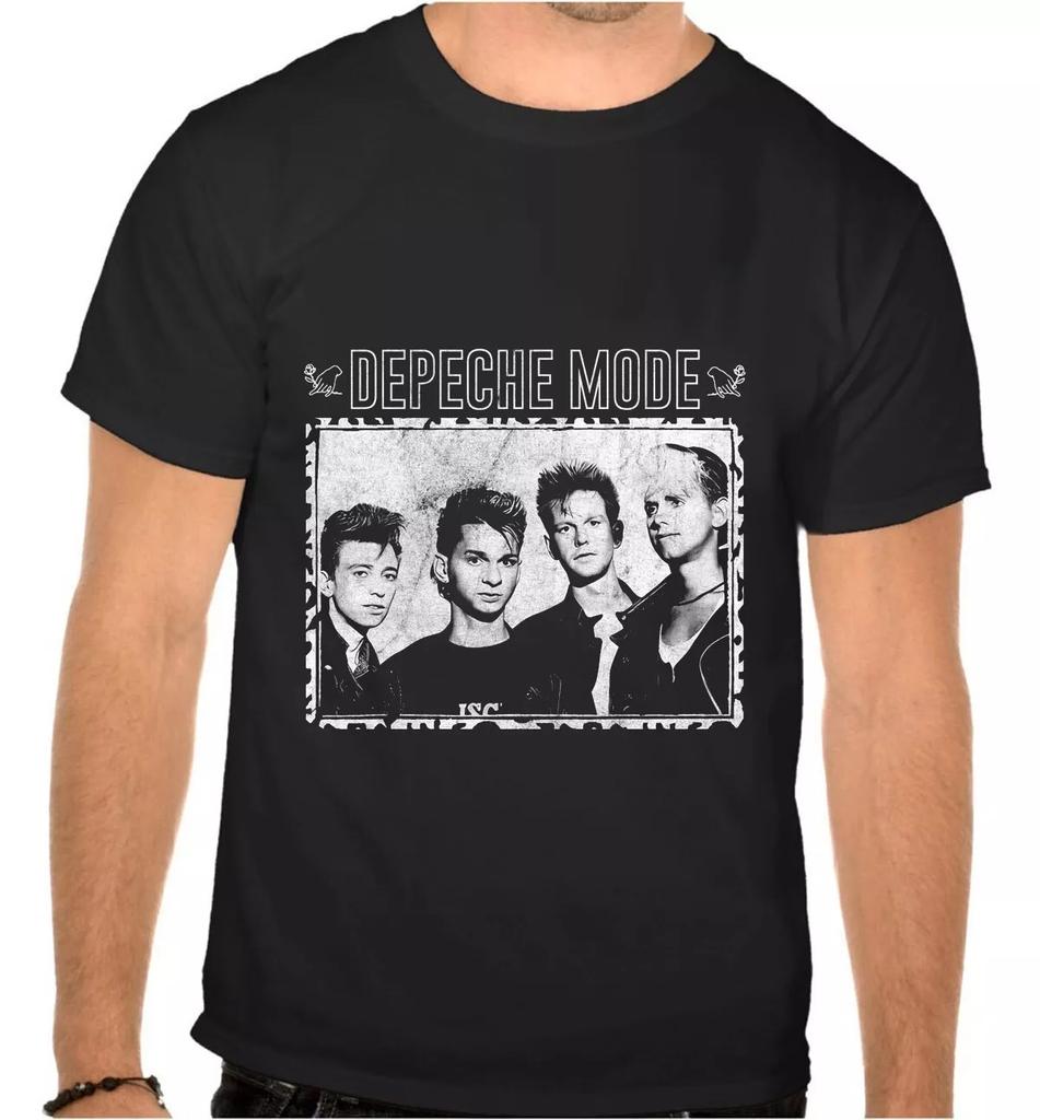 Depeche Mode DM Рок-музыка Детская футболка Черная -1163 -SW-Kids-