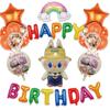 Balloon Set for Children's Birthday Party Decoration: 18-inch Round Floating Aluminum Film Balloons