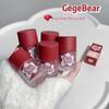 GegeBear Маленький Медведь Бархатный Туман для Губ - Матовый, Водостойкий, Стойкий Тинт для Губ и Щечек, Осветляющая Помада на Каждый День
