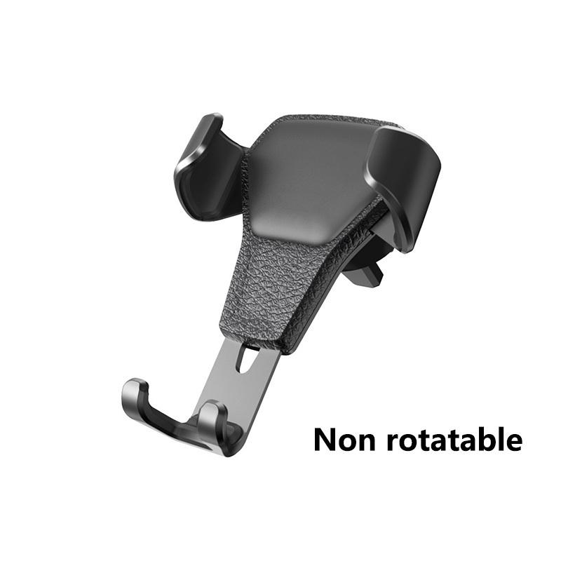 Premium Texture Car Vent Mount Holder with Leather Pattern for Easy Installation and Stability