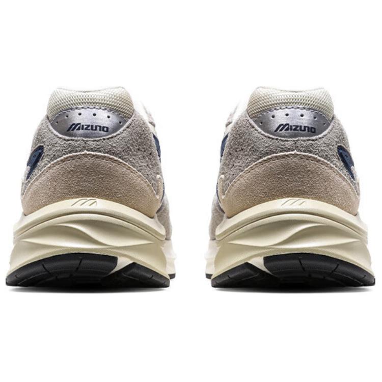 Mizuno Pi Retro Collection Нескользящие Износостойкие Низкие Кроссовки для Бега Унисекс Серо-голубые Кроссовки D1GH232306