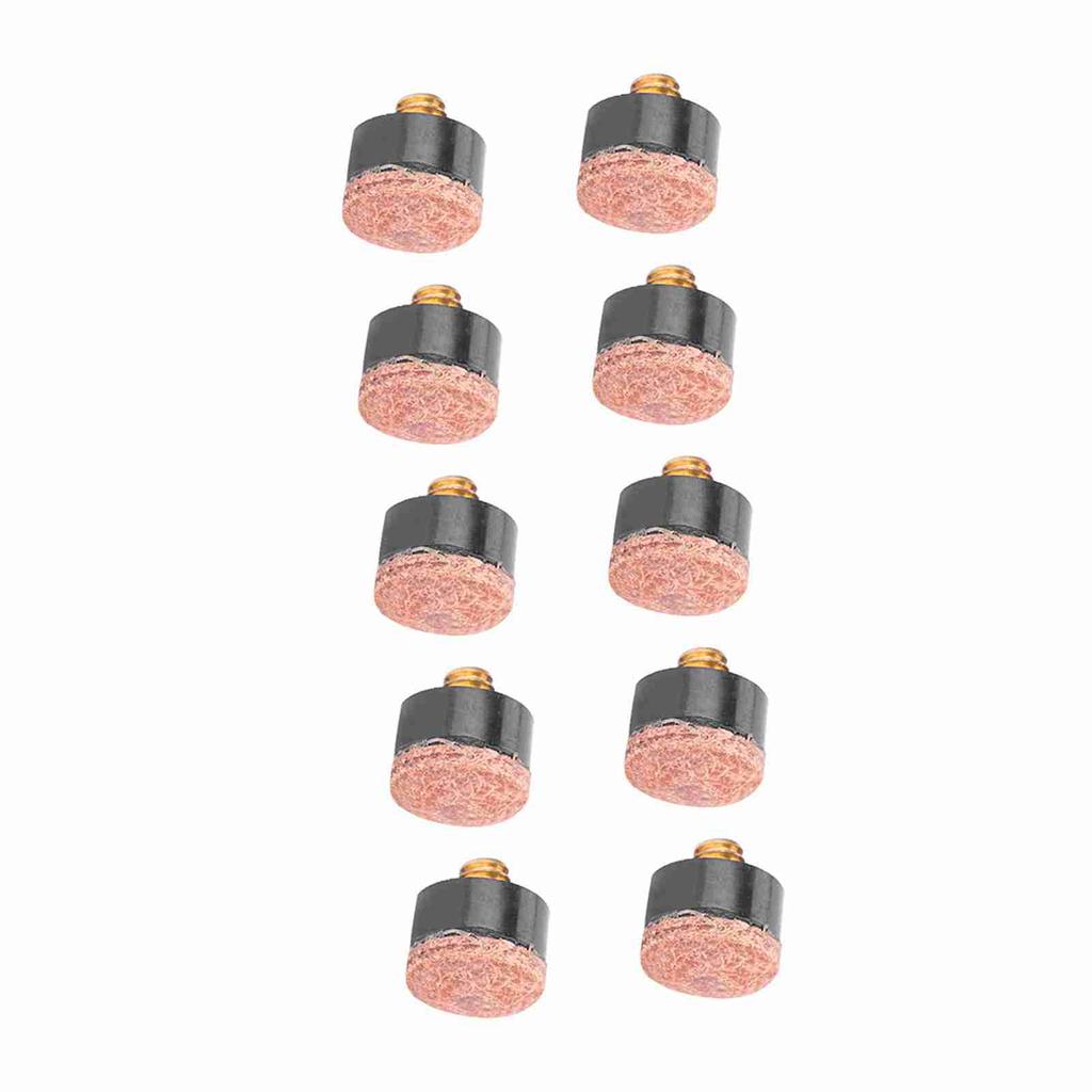 10 шт. наконечник для бильярдного кия для снукера, запасные части, аксессуары для снастей (12мм)