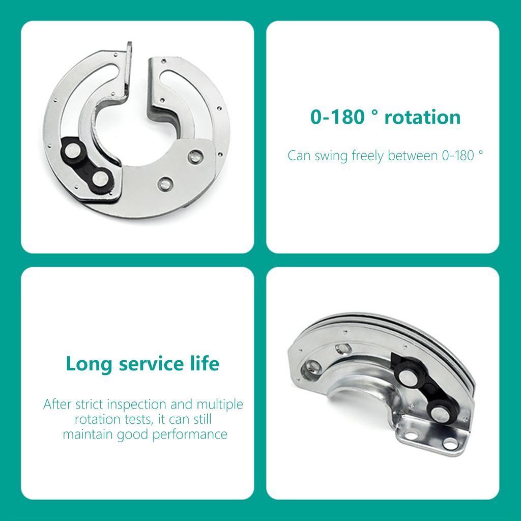 Полукруглые дверные петли из углеродистой стали, скрытая фурнитура, прочные, плавно работающие дверные петли для промышленных шкафов