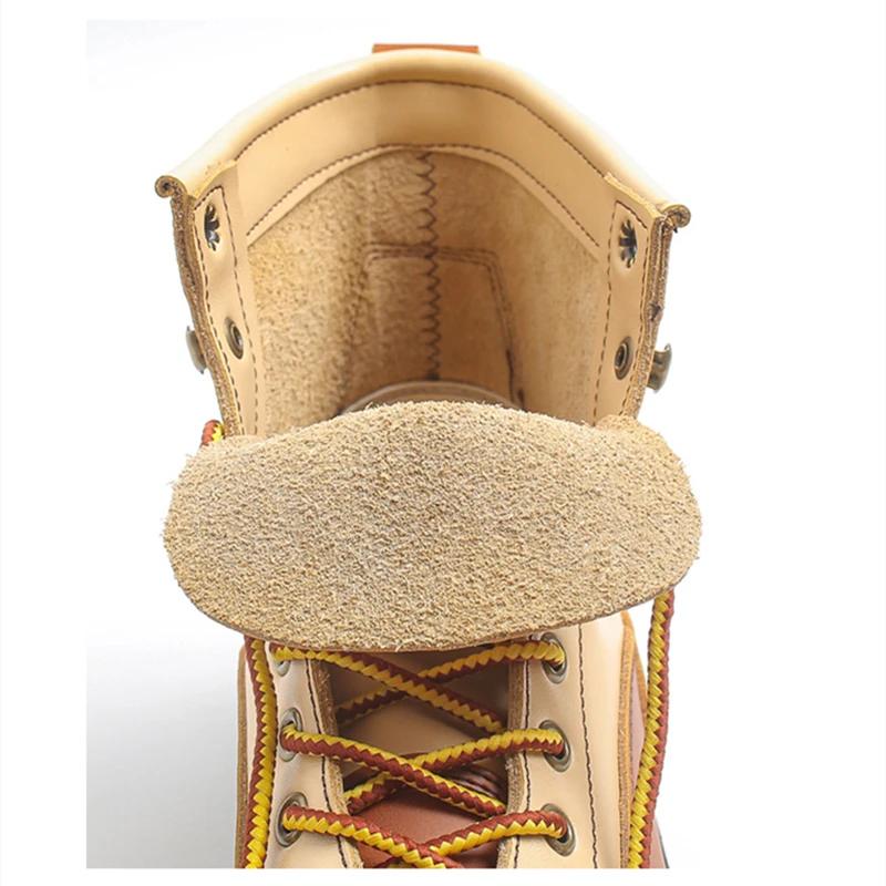 2024 г. Высокие ботинки из натуральной кожи, мужская кожаная обувь, модные мужские ботильоны для мотоциклистов, мужская обувь, зимние ковбойские сапоги на шнуровке