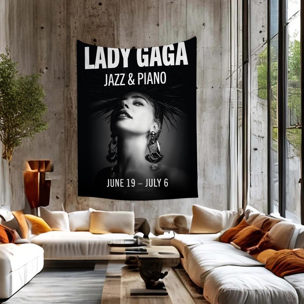 Lady Gaga Singer Colorful Tapestry Wall Hanging Bohemian Wall Tapestries Mandala Wall Art Decor